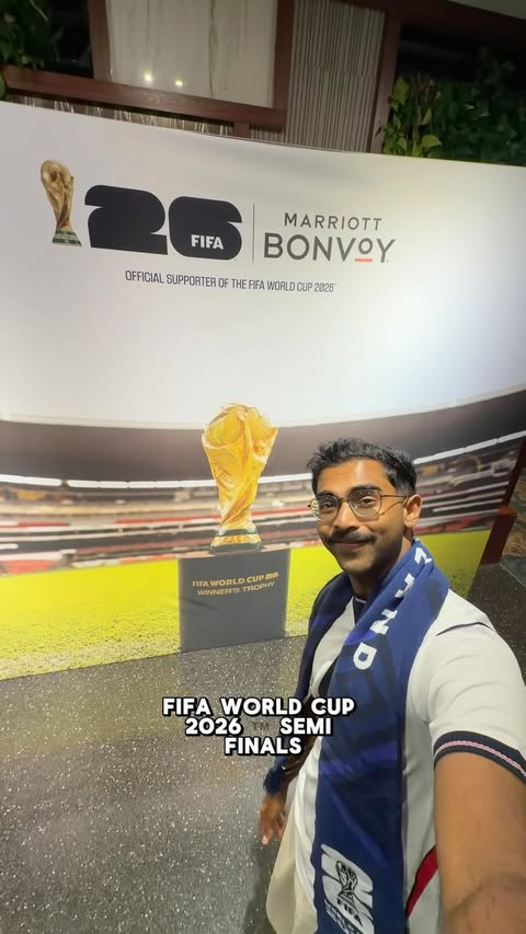 Instagram post by @ianjeevan_ for FIFA. Caption reads: Caught my first ever FIFA World Cup 2026™️ match,....