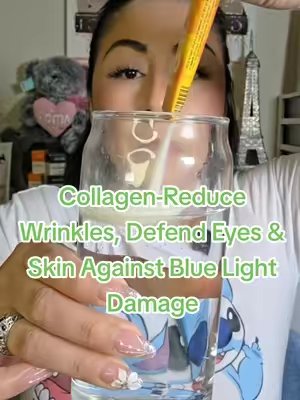 TikTok post by @rosyv_makeup for Nature's Sunshine. Caption reads: [...] Blue Light Damage - 30 Stick Packs @Nature's....
