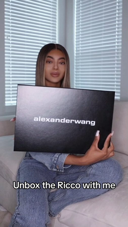 Instagram post by @sur__b for alexanderwang. Caption reads: [...] now!!! the infamous @alexanderwangny Ricco....