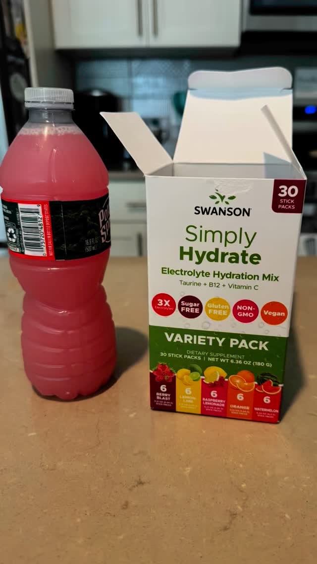 Instagram post by @foodiefun_adventures for Swanson Health. Caption reads: Whose ready for all day hydration with....