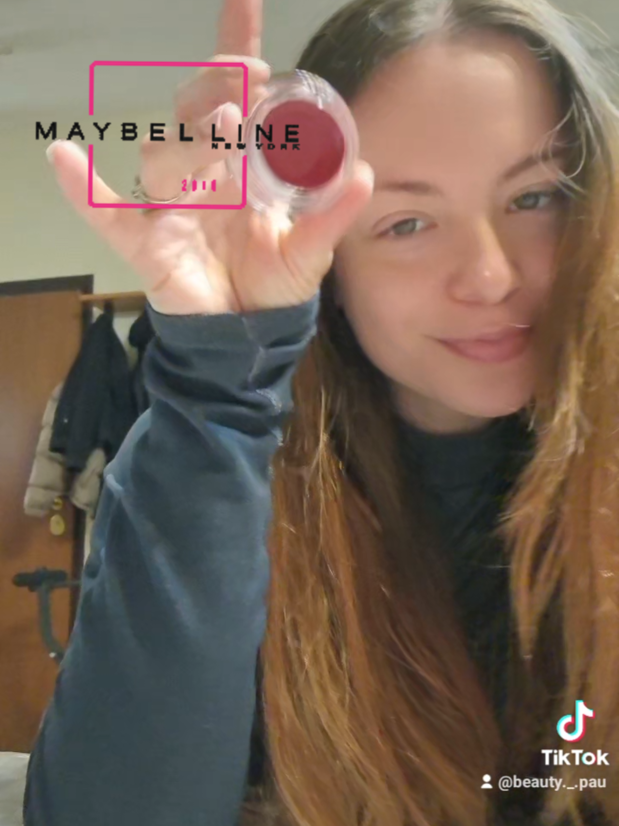 TikTok post by @beauty._.pau for Maybelline New York PH. Caption reads: [...] #viral @maybellineit @Maybelline New York PH....