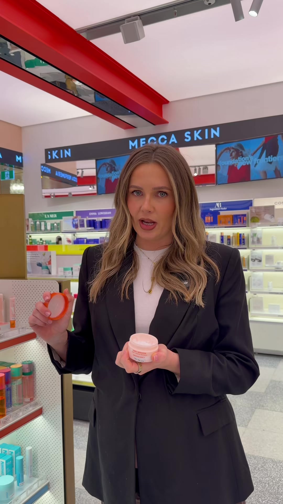 TikTok post by @gabbyhoughtonn for Rhode. Caption reads: [...] priming hydrating moisturiser @RHODE glazing....