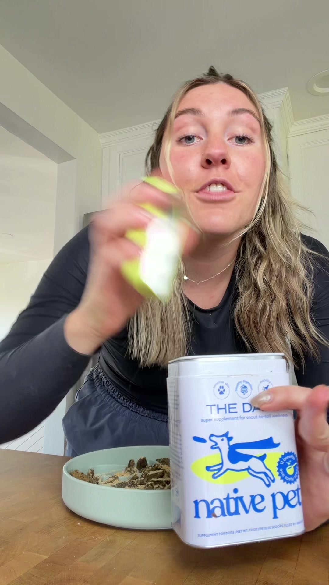 TikTok post by @thezcattledogs for Native Pet. Caption reads: [...] we love a good dog supplement and the....