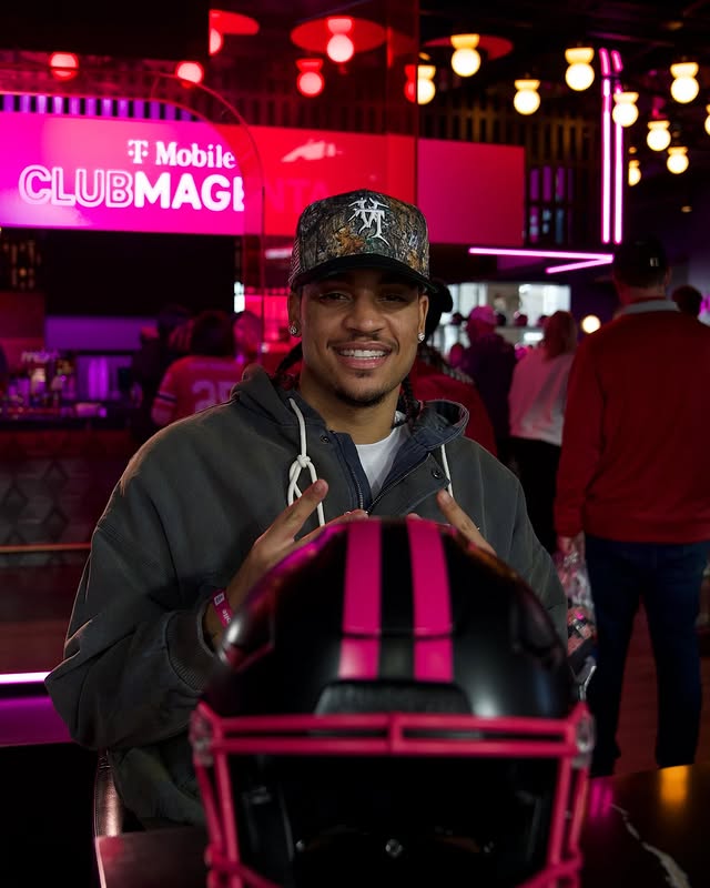 Instagram post by an influencer for T-Mobile. Caption reads: [...] the second year in a row with @tmobile and I....