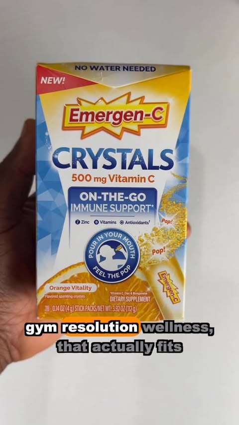 Instagram post by @myphitpharmacist for Emergen-C. Caption reads: [...] to those New Year wellness goals! Emergen-C....
