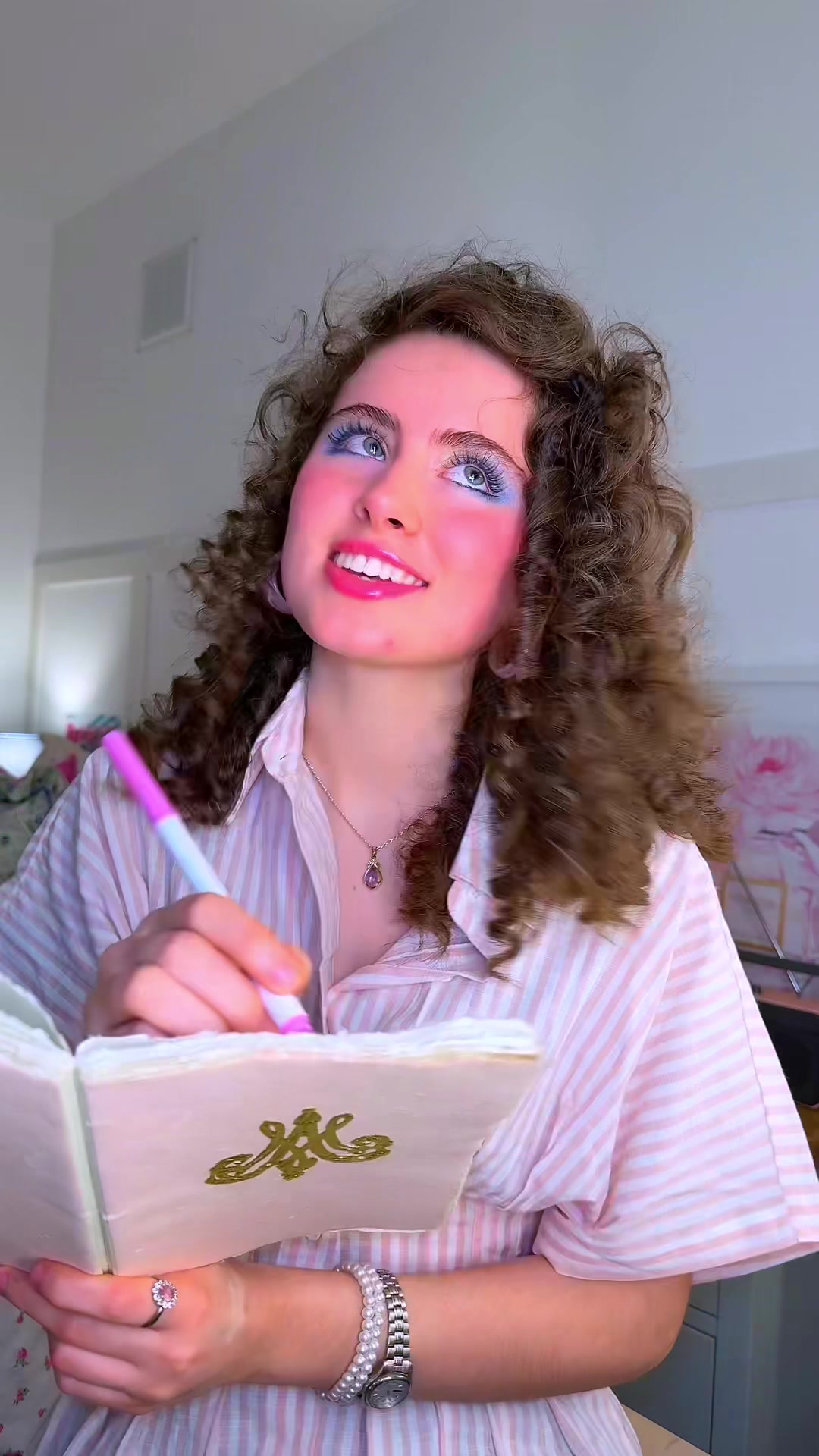 TikTok post by @itsmemariestephanie for Cider. Caption reads: [...] diary of a popular girl in....