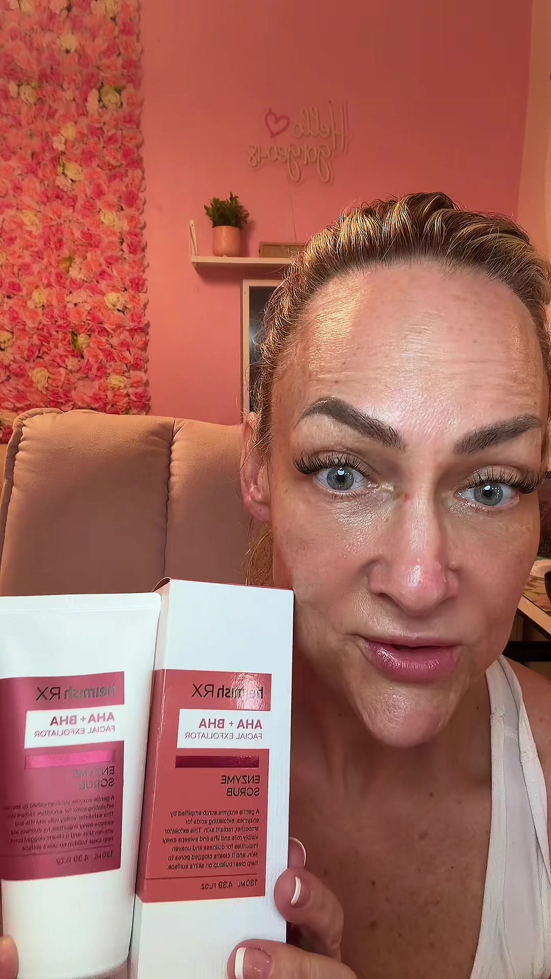 TikTok post by @brandydeedra for Heimish. Caption reads: @heimish.cosmetics @heimish US This really gets....