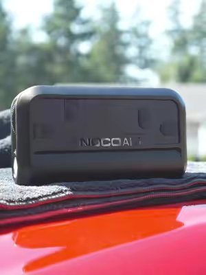 TikTok post by @adobomoto for Noco. Caption reads: The NOCO AL5 is the perfect back to school gift....