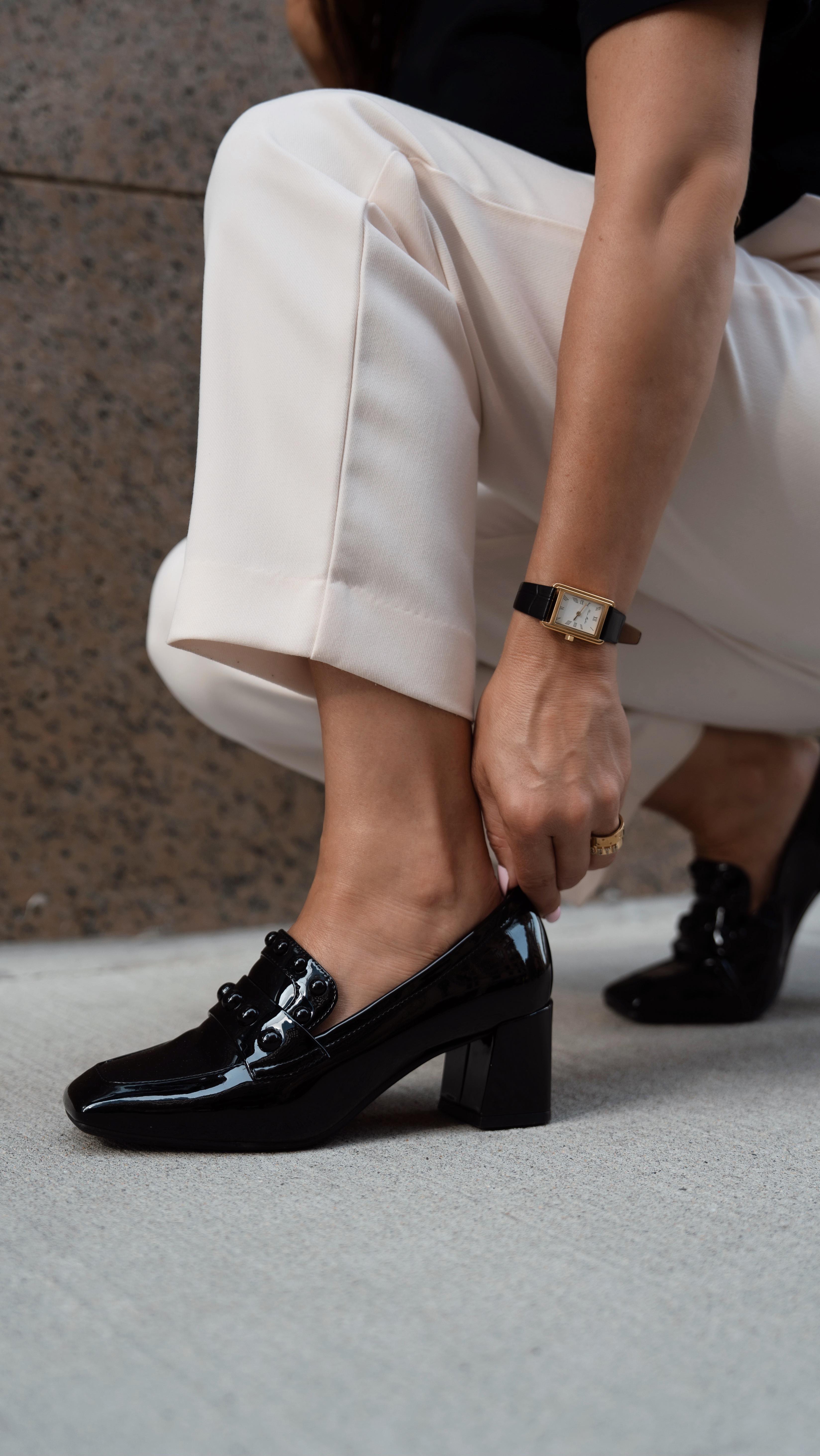 Instagram post by @bethgoldfarb for Aerosoles. Caption reads: When one pair of shoes takes you from 9AM coffee....