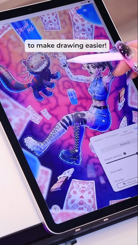 Instagram post by @anastasiadeg for Clip Studio Paint. Caption reads: [...] cool art tips and features for Clip Studio....