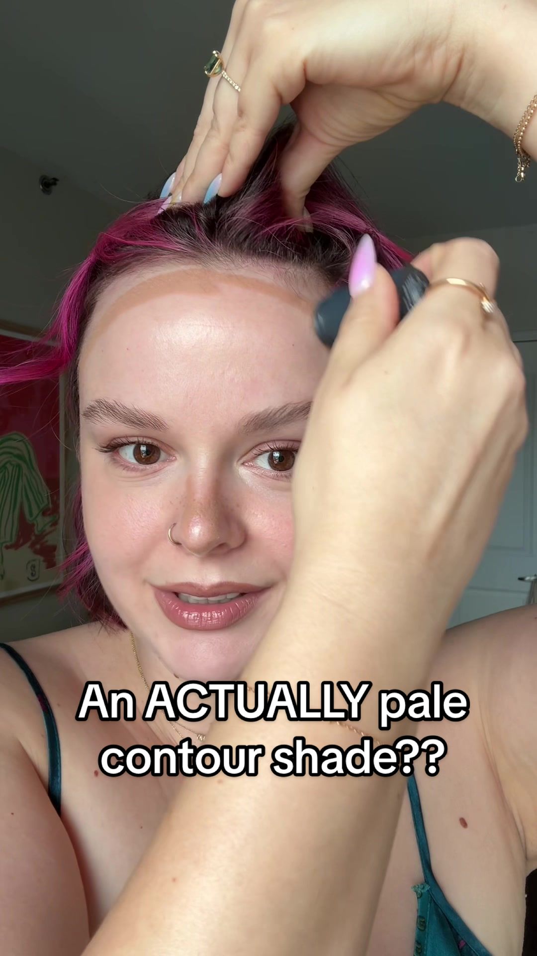 TikTok post by @hydrationceo for milkmakeup. Caption reads: #ad Pale girlies REJOICE! A brand new shade of....