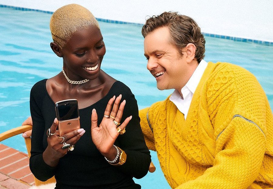 Instagram post by @vancityjax for Teen Vogue. Caption reads: [...] ! Thanks to @motorolaus #razr and @teenvogue....