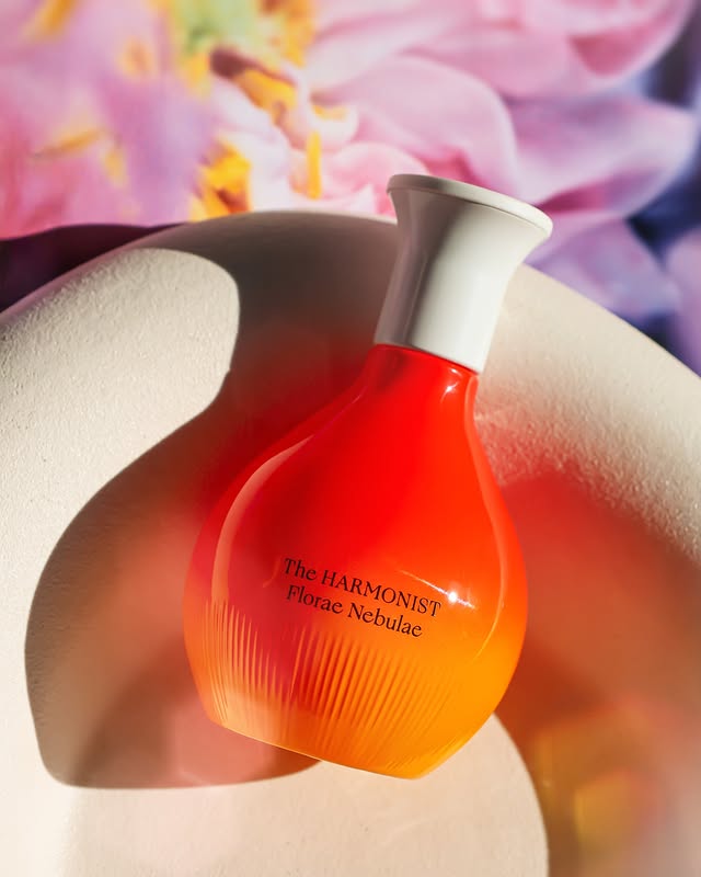 Instagram post by @larmoireofparfums for The Harmonist. Caption reads: ✨ Florae Nebulae by The Harmonist ✨ Florae Nebulae....