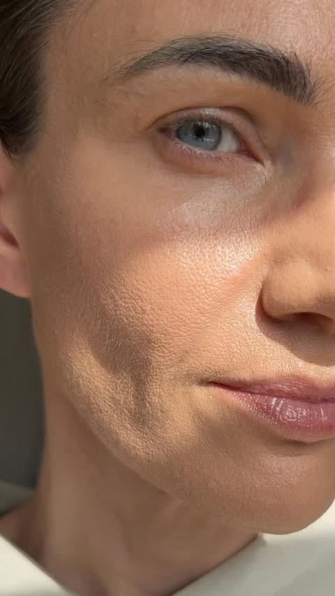 Instagram post by @the.midlife.glow for CXS. Caption reads: First impressions of the Sculpted by Aimee Cushion....