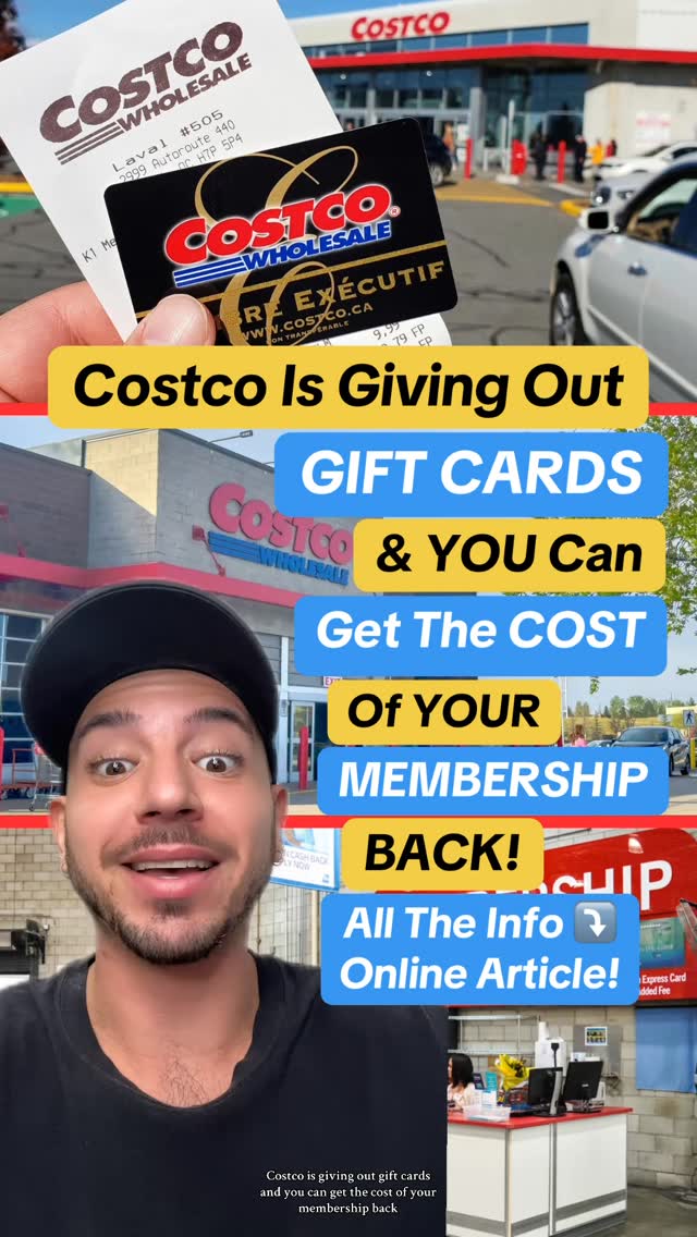 Instagram post by @goodtimesgta for Costco. Caption reads: Costco is making headlines — they’re giving out....