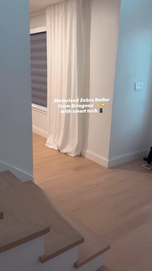 Instagram post by @ruslanav_ionashku for Bringnox. Caption reads: ✨ Just installed my Bringnox Motorized Zebra....