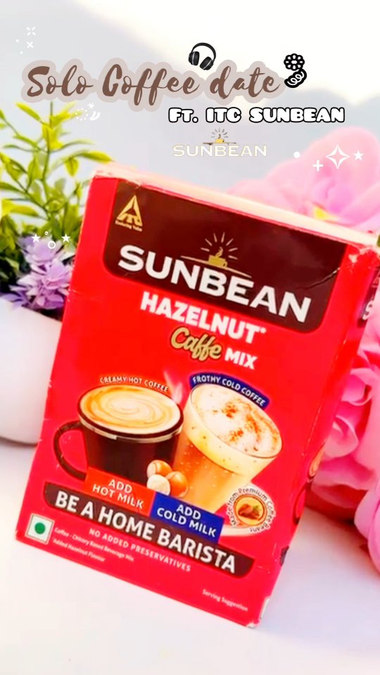 Instagram post by @neha_unboxes for Sunbean Coffee. Caption reads: [...] one’s a must-try ☕✨ #hazelnutcoffee....
