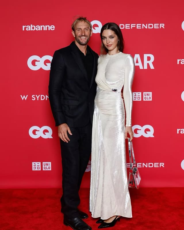 Instagram post by @owright for rabanne. Caption reads: [...] night celebrating @gqaustralia #GQMOTY....