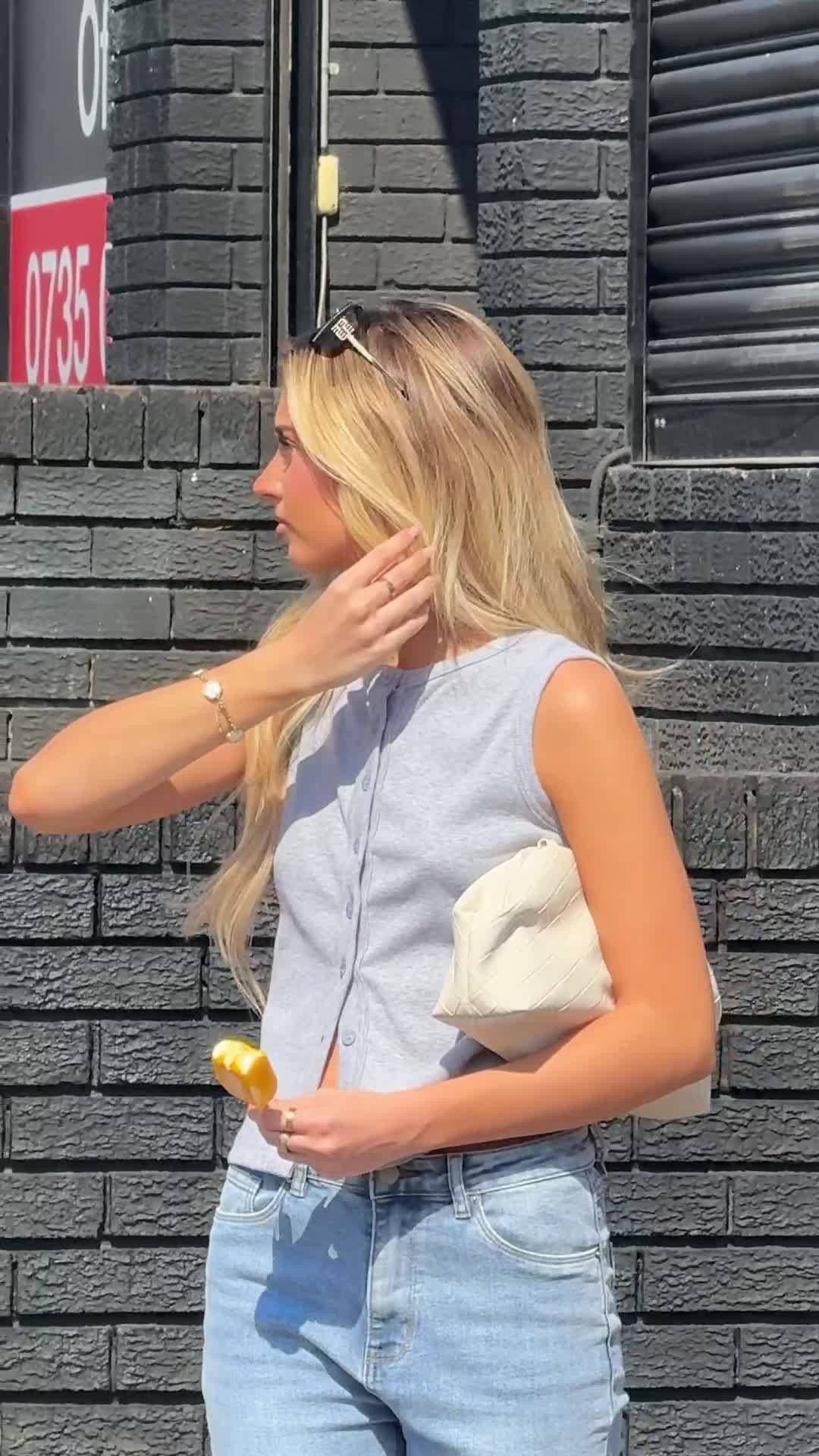 Instagram post by @isabellafleurr for Rebellious Fashion. Caption reads: the on the go it girl this....
