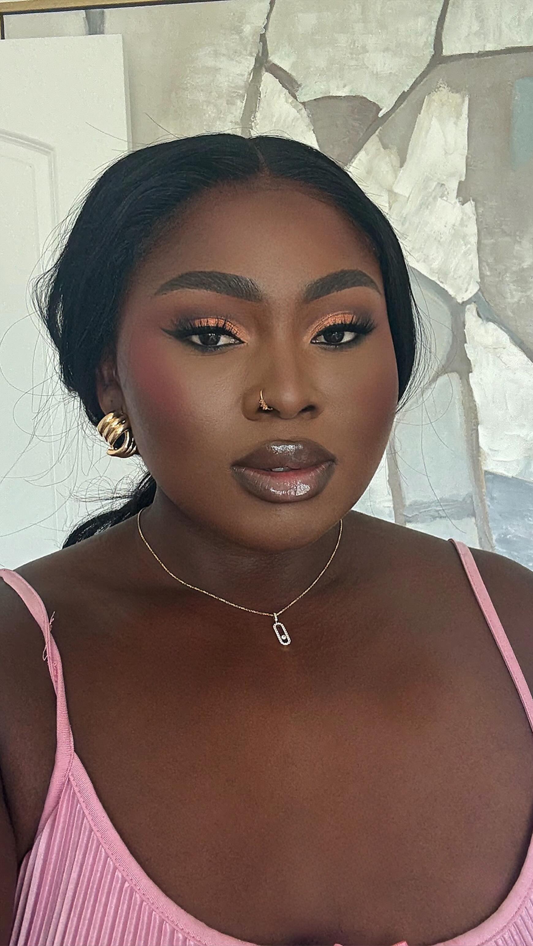 Instagram post by @lilylightss for T3 Micro. Caption reads: Get dress with me shine shine babes 

Outfits will....