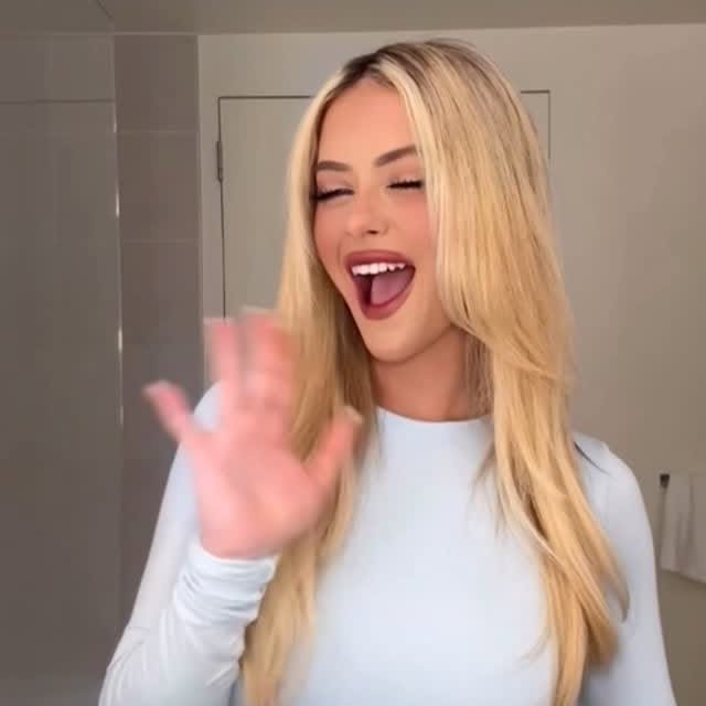 Instagram post by @kaylor.martin for Drybar. Caption reads: 💛 GIVEAWAY ALERT 💛Kick off your summer with....