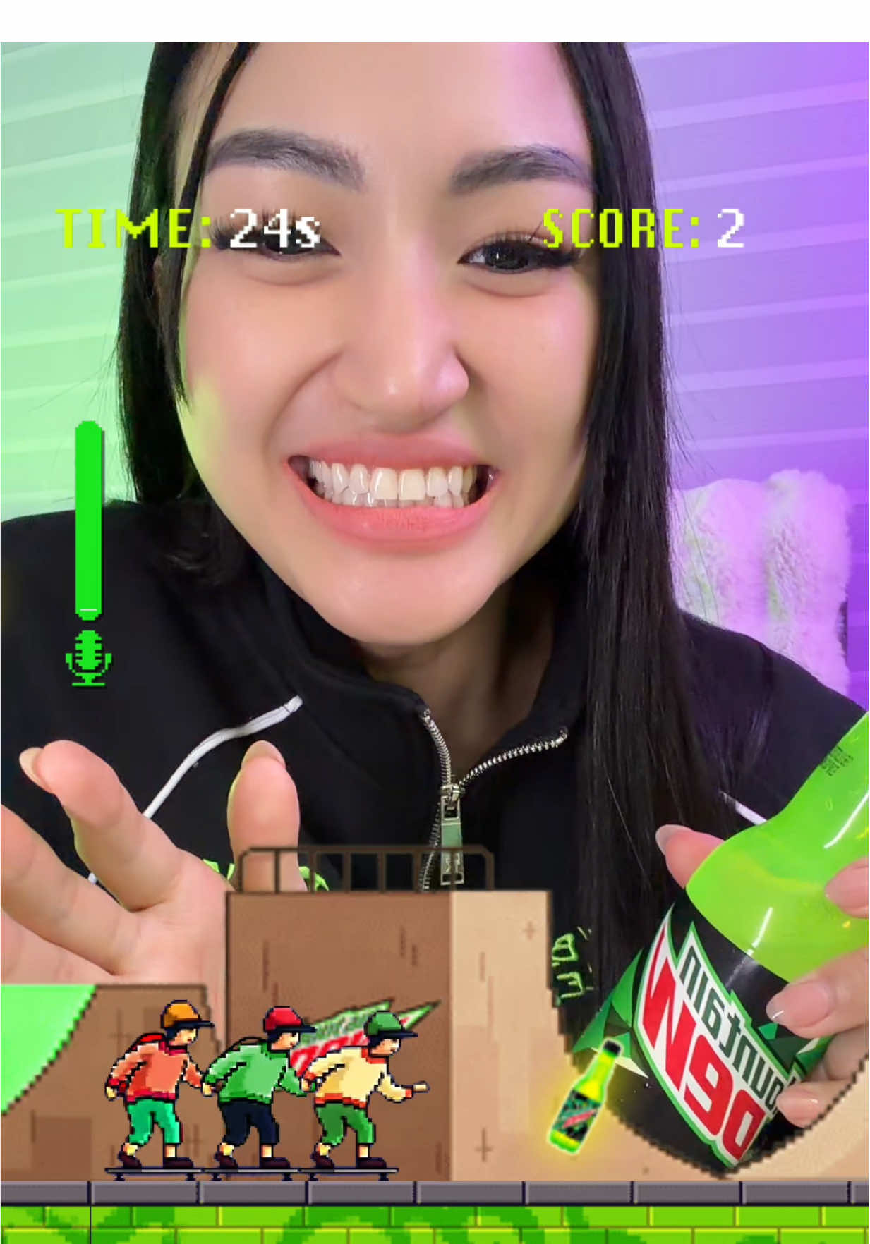 TikTok post by @kaylaherediaofficial for Mountain Dew. Caption reads: Hey Dewds! Wanna get a chance to win Limited....