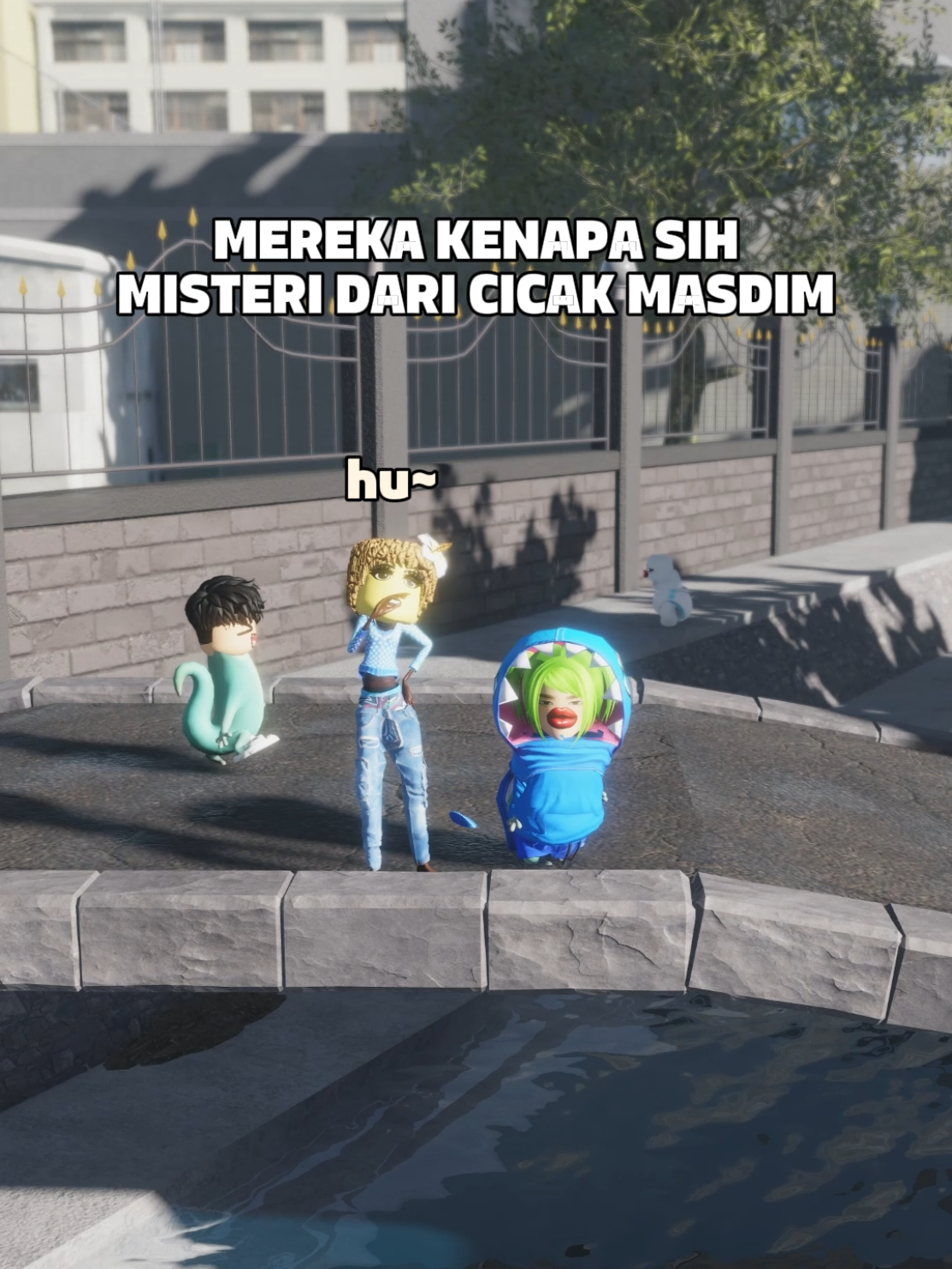 TikTok post by @yap.bocah.roblox for Days in DANA. Caption reads: Kok bisa ya trauma sama cicak lembek? padahal kan....