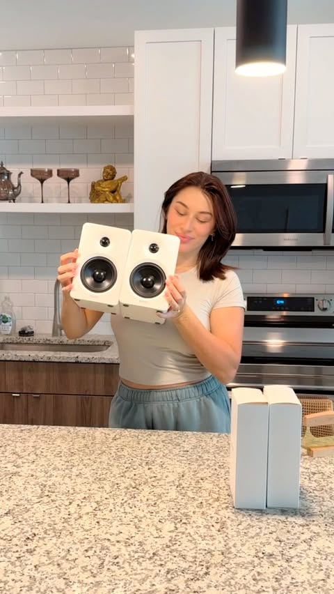 Instagram post by @nicolepicari for EDIFIER. Caption reads: [...] they look 🤍 I’ve been testing the new....