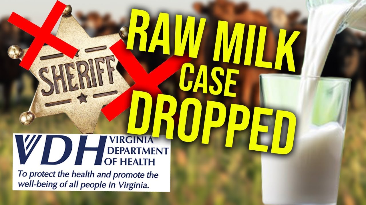 YouTube post by @AlisonMorrow for Formless Beauty. Caption reads: Virginia DROPS case against raw milk club ||....