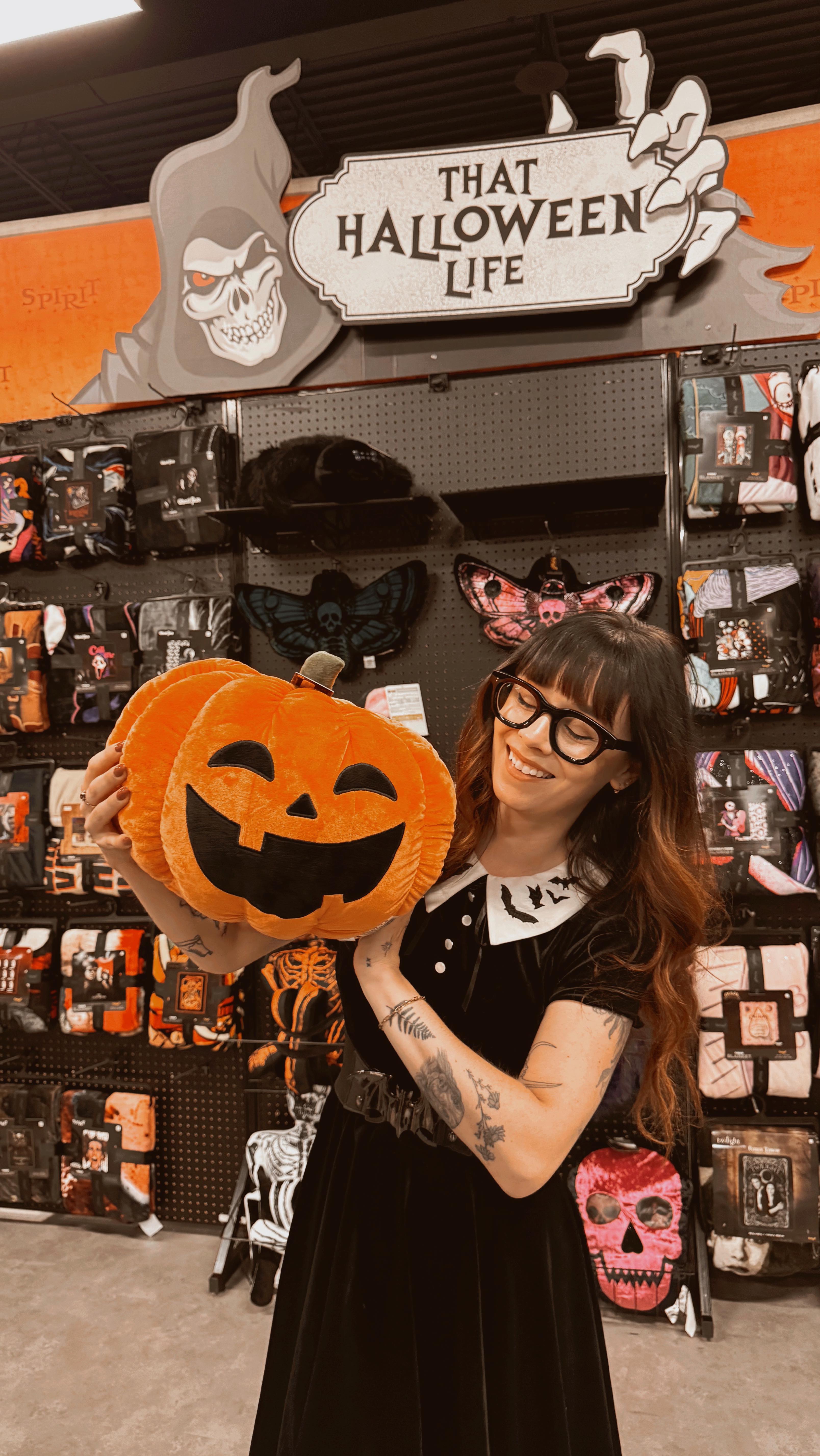 Instagram post by @jaglever for Spirit Halloween. Caption reads: Happy August 1st!!! We’re another month closer to....
