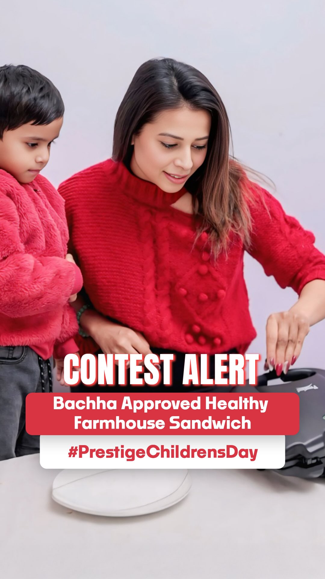 Instagram post by @nimsstylefile for TTK Prestige. Caption reads: Sab moms ka ek hi struggle hota hai na? 🥴
Healthy....