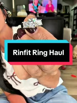 TikTok post by @mandirecommends for Rinfit. Caption reads: 922 @Rinfit Rings Haul! Silicone Bands [...].