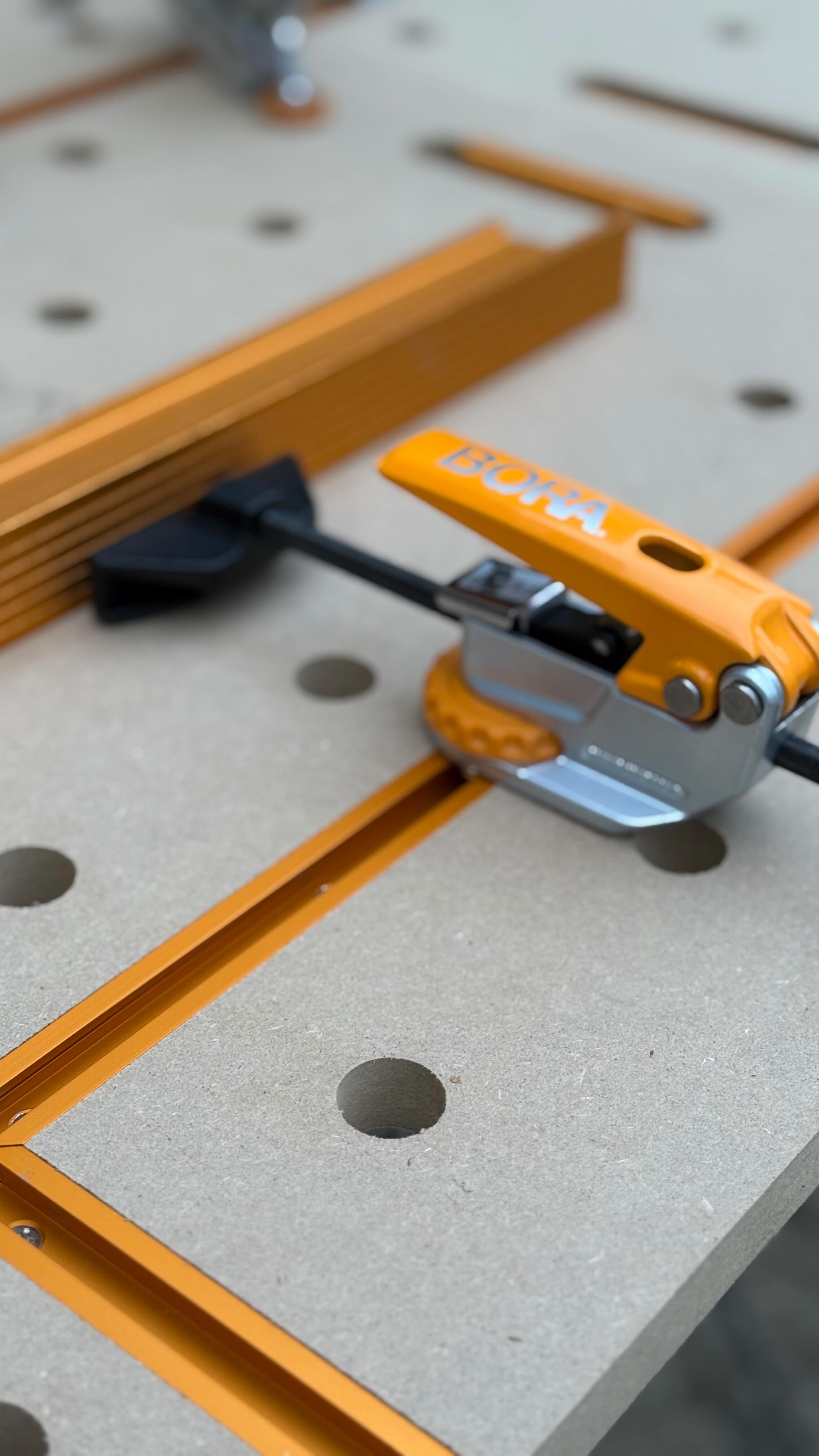 Instagram post by @gingerwoodworks for BORA Tool. Caption reads: What’s on your Christmas List? Send this reel to....