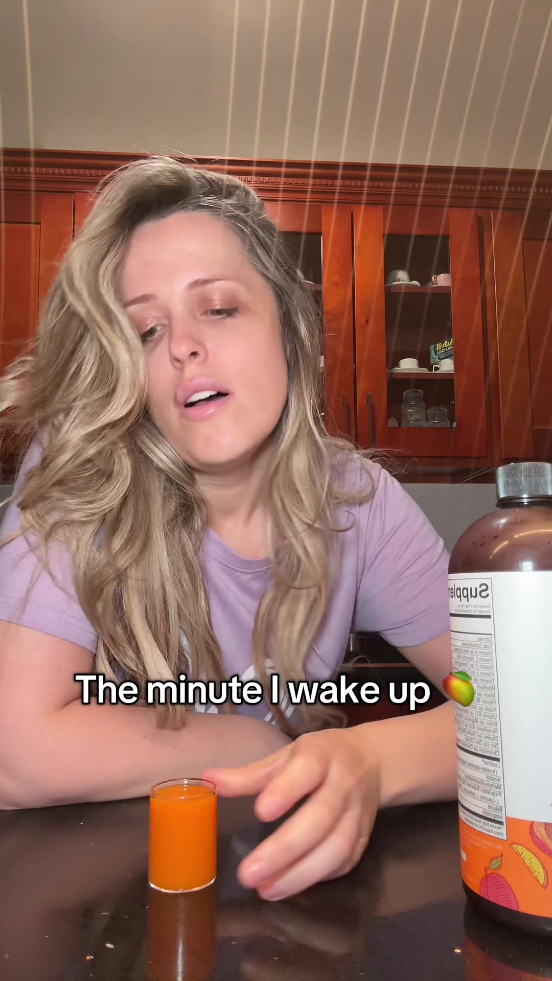 TikTok post by @lulas_nyc for MaryRuth Organics. Caption reads: I love my mornings with my @MaryRuth's....