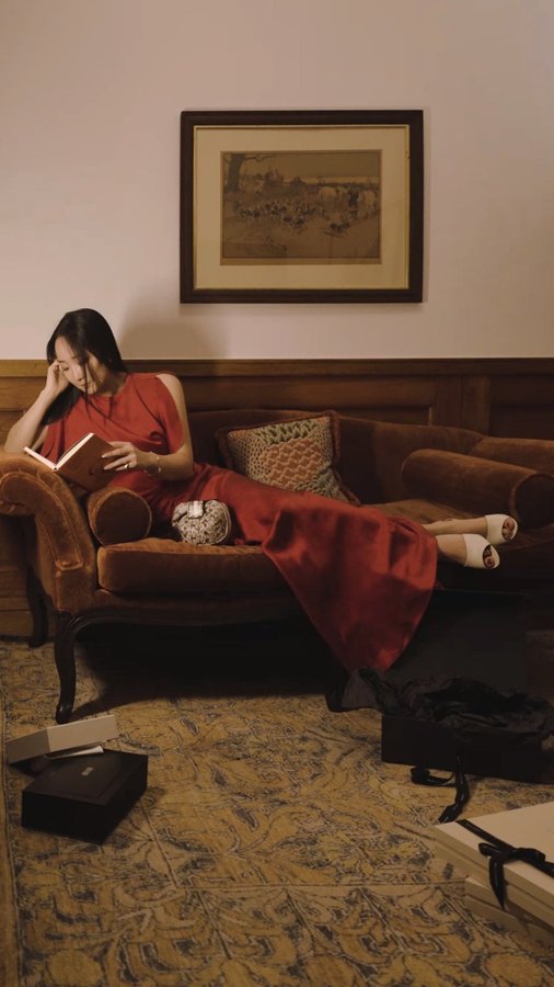 Instagram post by @shini.park for NET-A-PORTER. Caption reads: In this sexy new chapter called “Get ready anyway....