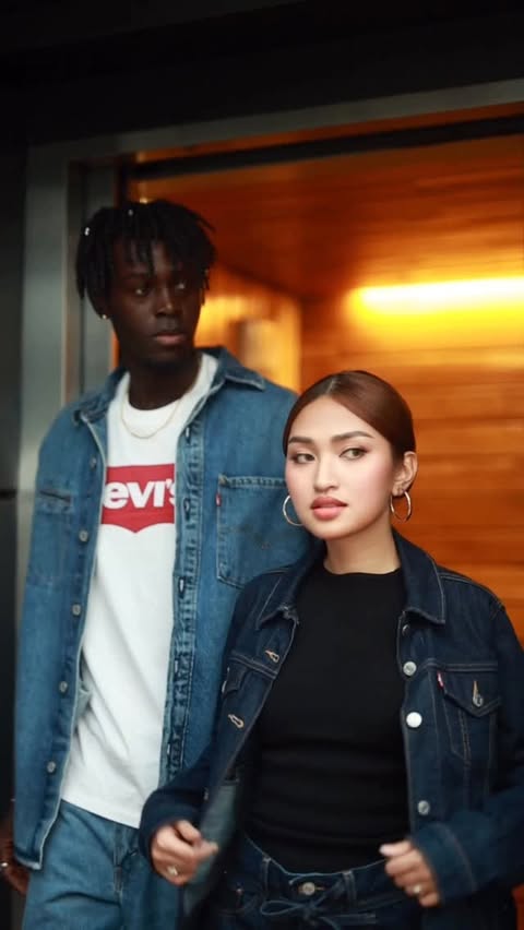 Instagram post by @kofiandsam for Levi's. Caption reads: @levis just works — for him, for her, for [...].