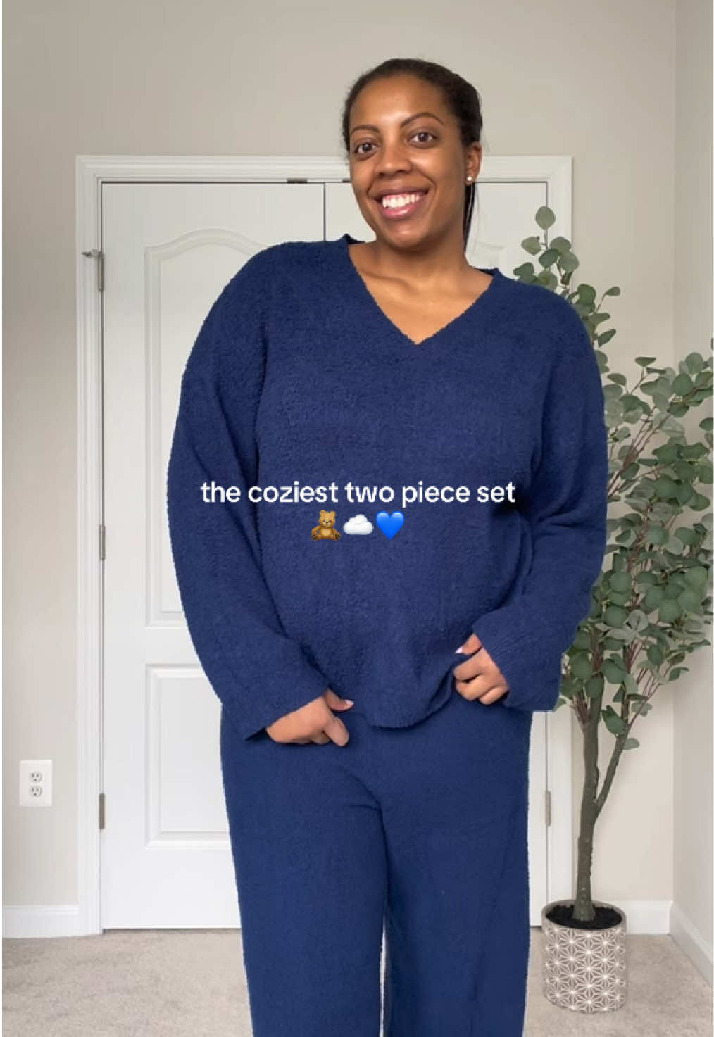 TikTok post by @tall.riah for PrettyGarden. Caption reads: feels like I’m being wrapped in a cozy blanket....