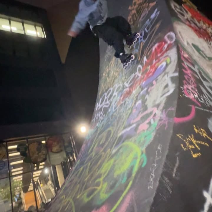 Instagram post by @nicola_torelli for Powerslide. Caption reads: [...] by @locoskates.shop 
.
#inlineskating....