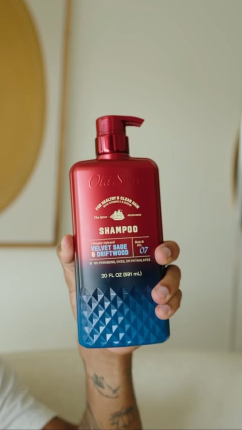 Instagram post by @jiggity.jon for Old Spice. Caption reads: [...] to level up your scent game, try the....
