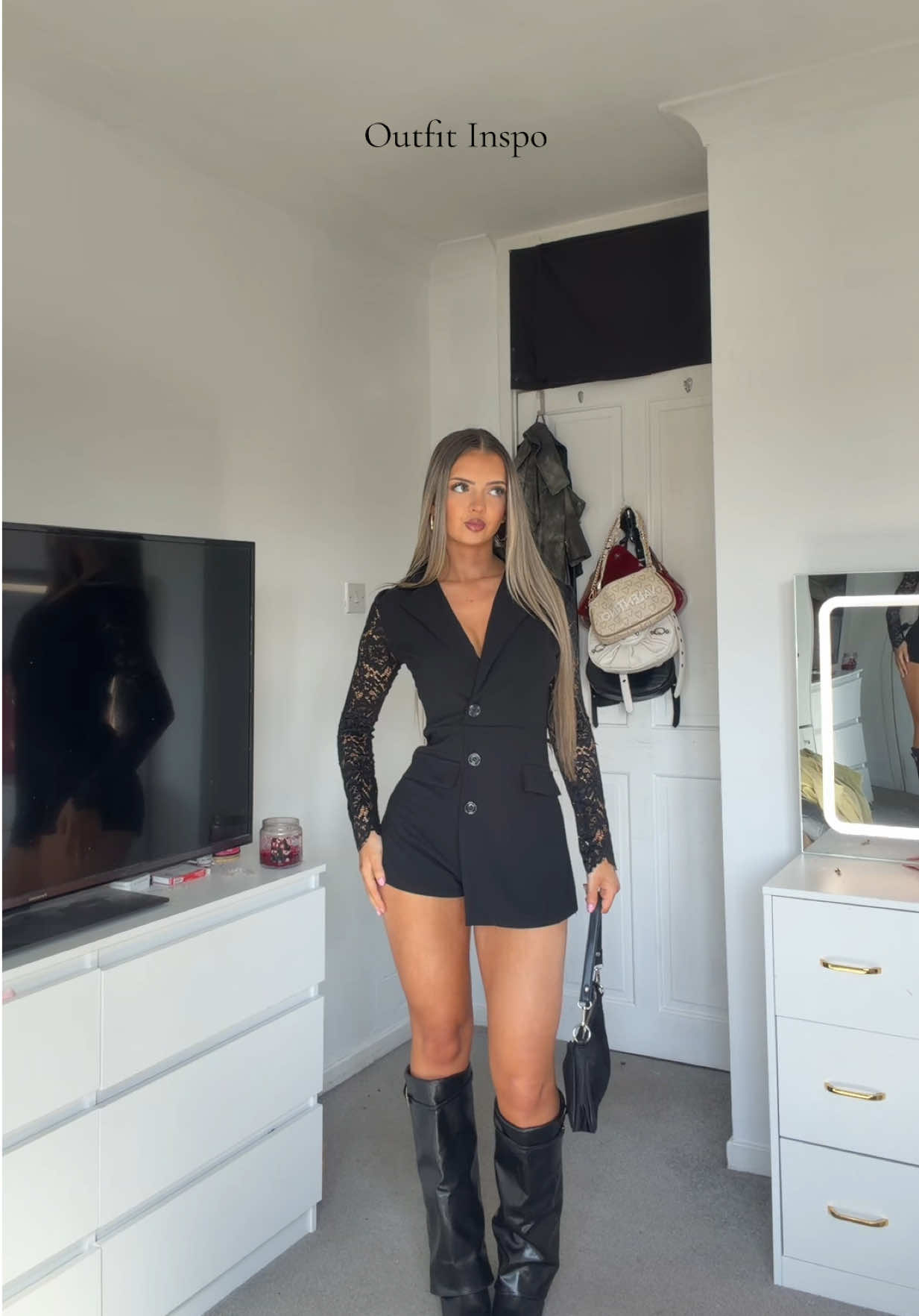 TikTok post by @mogsii for Rebellious Fashion. Caption reads: @Rebellious Fashion 🖤 #ad #outfitinspo [...].