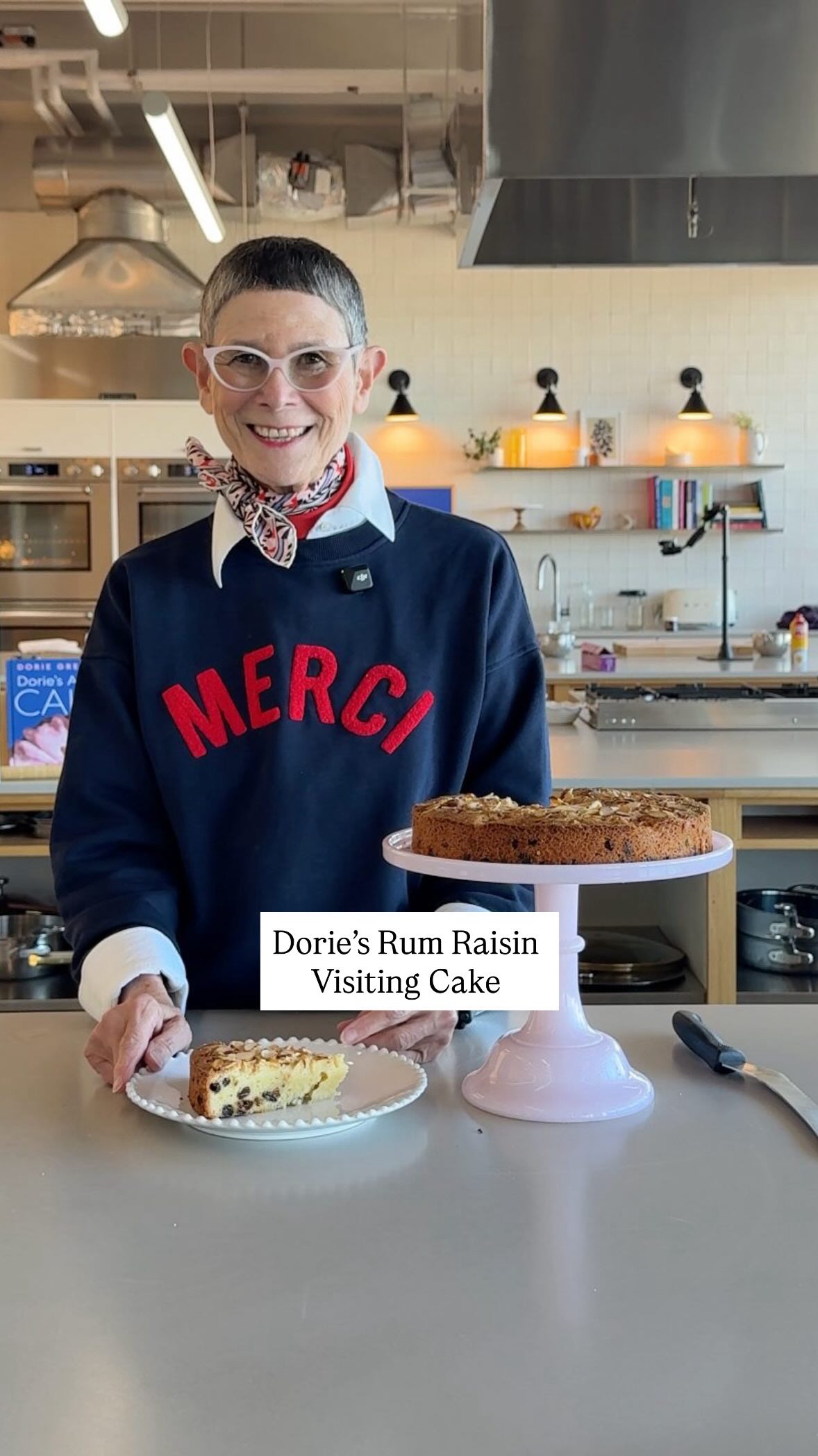 Instagram post by @doriegreenspan for Food52. Caption reads: The legend herself, @doriegreenspan, stopped by....