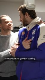 Instagram post by @dylbuckley for Telstra. Caption reads: Very special night heading out to the Mighty....