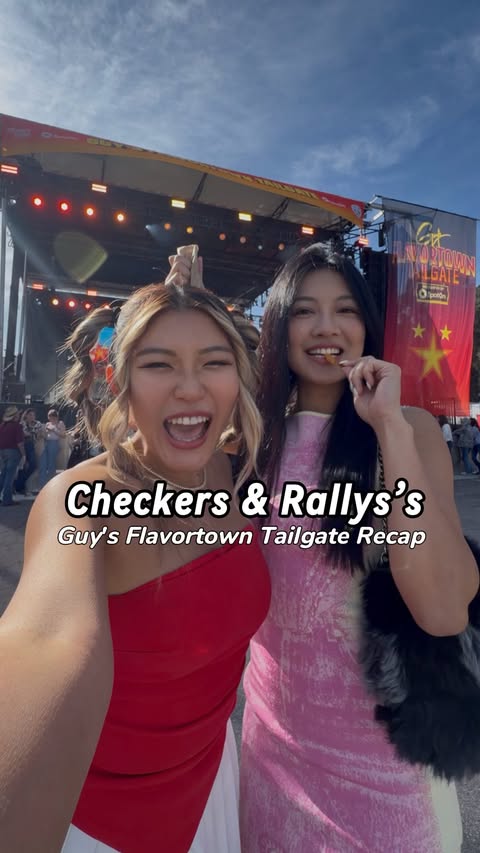 Instagram post by @xo.pinsta for Checkers & Rally’s. Caption reads: [...] had the best time celebrating with....