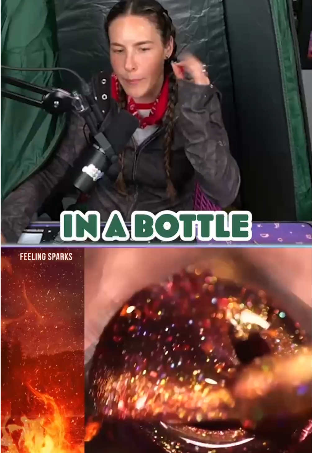 TikTok post by @simplynailogical for Holo Taco. Caption reads: Manifested this moodboard from the campsite....