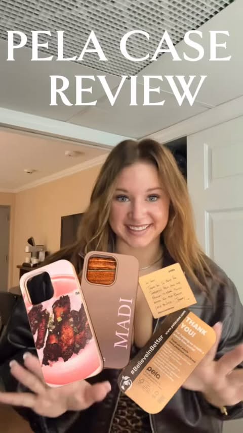 Instagram post by @lm_madi for Pela Case. Caption reads: @pelacase IM IN LOVE.
Thank you for these [...].