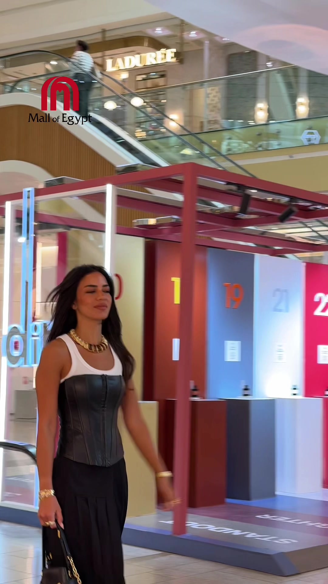 TikTok post by @mallofegypt for Majid Al Futtaim. Caption reads: Come check out Mall of Egypt’s Beauty Free Expo....