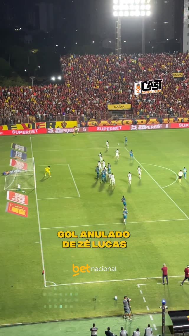Instagram post by @cast.fc for Betnacional. Caption reads: Gol do Sport anulado por....