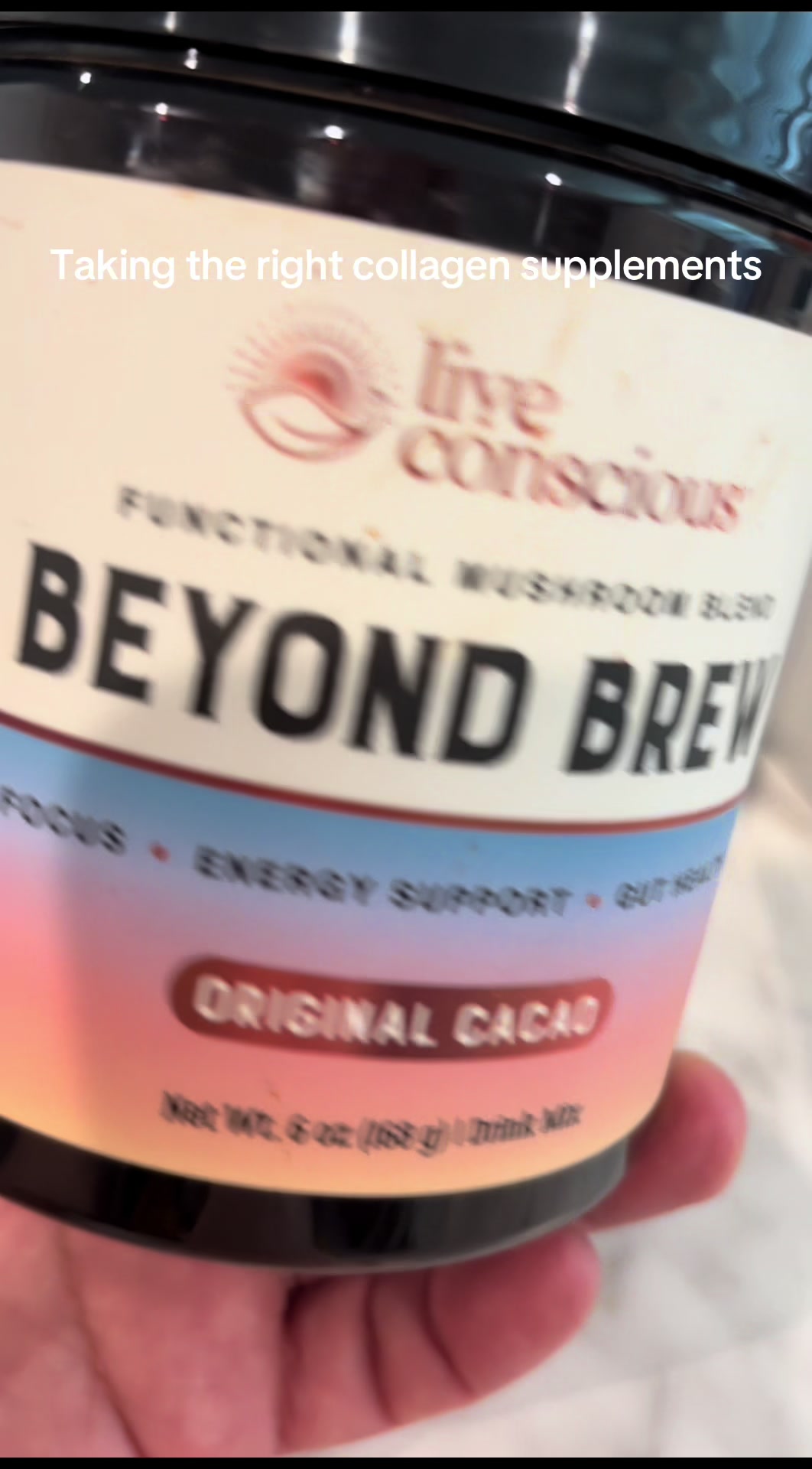 TikTok post by @rubialvarez7887 for Live Conscious. Caption reads: @Live Conscious #WeLiveConscious #beyondbrew....