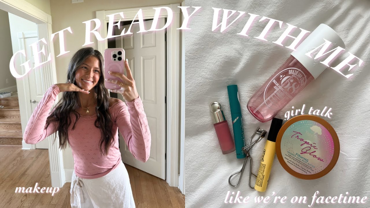 YouTube post by @sarahcrist for Paper Source. Caption reads: GET READY WITH ME *like we're on facetime* | full....