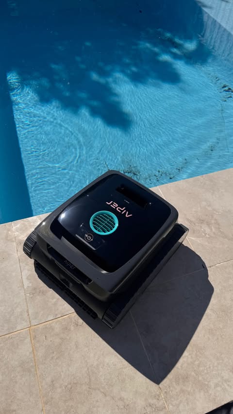 Instagram post by @my_food4thought for Aiper. Caption reads: 🏊‍♀️ ☀️ 💦 Get your AiperExperts Duo Now! 5% off....